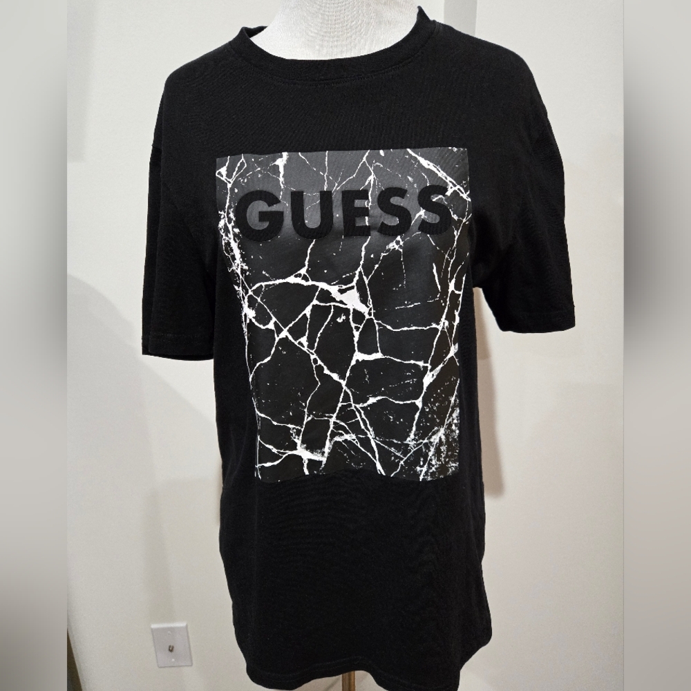 Guess Mens Black T Shirt
